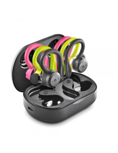 NGS Artica Jogger Auriculares Deportivos Bluetooth 5.3 TWS - Incluye 3 Sujeciones de Silicona de Diferentes Colores - Manos Libr