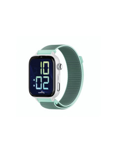 Savefamily Reloj Inteligente Smartwatch Infantil SaveWatch Plus 2 - Pantalla Amoled - Carcasa Blanca - Correa Tela Ocean