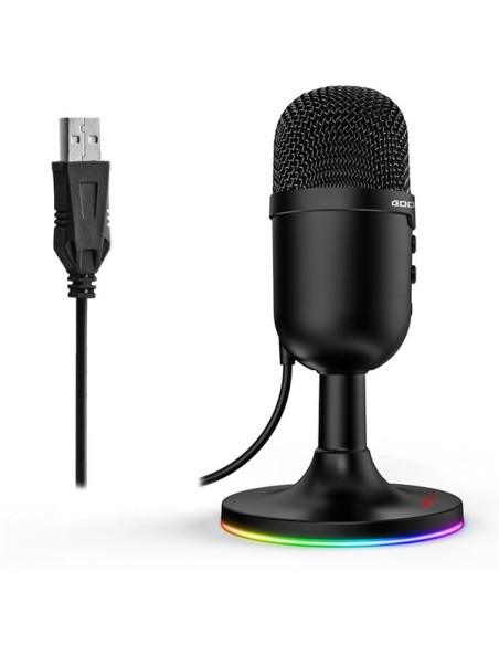 Coolsound Microfono Gaming G13 - Iluminacion RGB - USB - Cancelacion de ruido