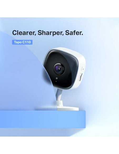 TP-Link Tapo C110 Camara de Seguridad WiFi Ultra HD - Vision Nocturna - Deteccion de Movimiento - Modo Privado
