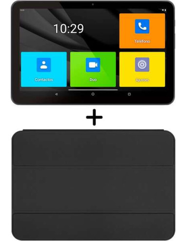 SPC Tablet Android para Mayores 10.35" - Iconos XXL - Conectividad 4G - Funda Protectora Incluida - Bateria de 6.000 Mah - 4GB