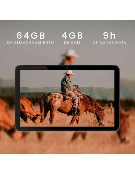 SPC Tablet Android para Mayores 10.35" - Iconos XXL - Conectividad 4G - Funda Protectora Incluida - Bateria de 6.000 Mah - 4GB