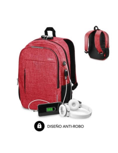 Subblim Mochila Urban Lock System - Sinónimo de Seguridad - Excelente capacidad organizativa - Conector USB para Powerbank - Dis