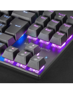 Mars Gaming MK80 Teclado Gaming Mecanico - TKL Compacto - Iluminacion RGB - Switches Antipolvo - Teclas Imborrables - Multiplata 2