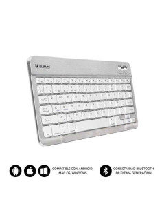 Subblim Teclado Smart Bluetooth - Ultrafino y Ultraligero - Conectividad Wireless Bluetooth 30 - Compatible con Apple, Android,