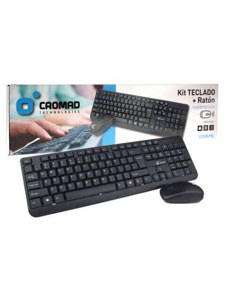 Cromad Pack Inalambrico Teclado + Raton 1200dpi 3 Botones