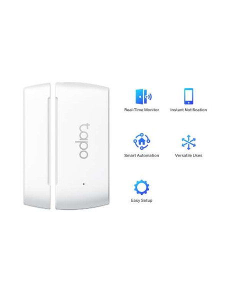 TP-Link Tapo T110 Sensor de Contacto Inteligente - Proteccion contra Robos - Notificaciones Instantaneas - Facil Instalacion