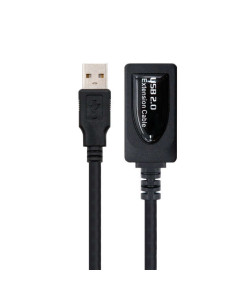 Nanocable Cable Prolongador con Amplificador USB-A 2.0 Macho a USB-A Hembra 15m 2