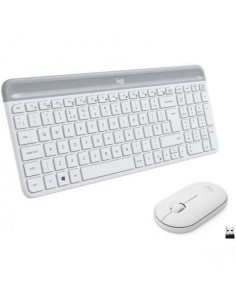 Logitech MK470 Slim Pack Inalambrico USB Teclado 12 Teclas FN + Raton 1000dpi 3 Botones - Ultafinos - Silenciosos - Uso Ambidies