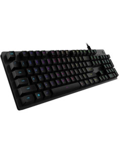 Logitech G512 Teclado Mecanico Gaming USB - Teclas Mecanicas GX Brown - Iluminacion RGB Lightsync - Superficies de Metal - Cable 2