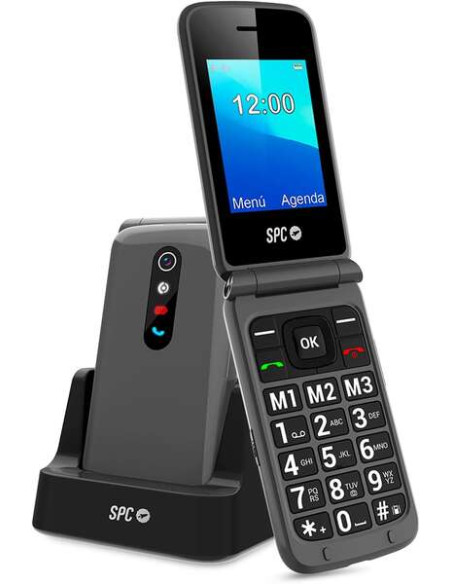 SPC Stella 2 Telefono Movil Boton SOS - de Tapa para Personas Mayores - Boton de Emergencias - Botones y Teclas Grandes - Ayuda