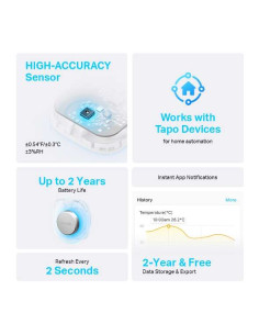 TP-Link Tapo T310 Sensor de Temperatura y Humedad - Medicion Precisa - Creacion de Informes - Facil Instalacion 2