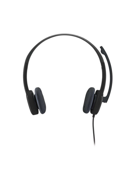 Logitech H151 Auriculares con Microfono - Microfono Giratorio - Controles en Cable - Diadema Ajustable - Conexion Jack 3.5mm - C
