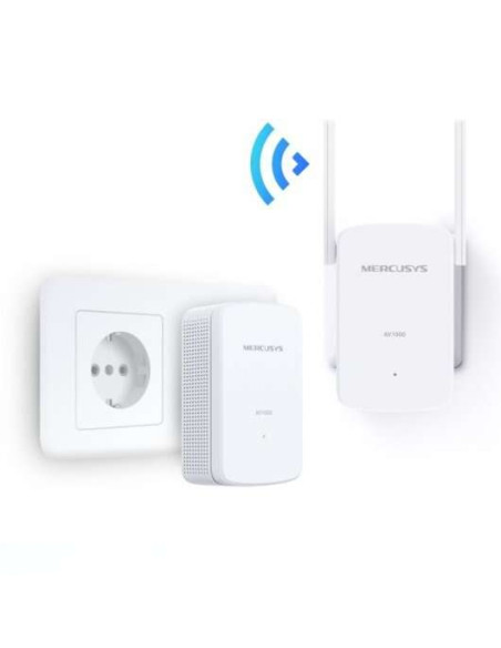 Mercusys MP510 Kit WiFi Powerline AV1000 Gigabit - 1000Mbps - Alcance hasta 300m - Gigabit Ethernet