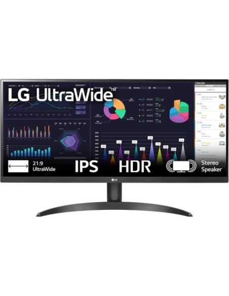 LG Ultrawide Monitor 29" LED UWFHD 100Hz HDR FreeSync - 21:9 - Respuesta 5ms - Altavoces 14W - HDMI, DisplayPort, USB-C - VESA