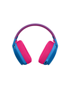 Logitech G435 Auriculares Gaming Inalambricos - Diadema Ajustable - Bluetooth LightSpeed - 2 Microfonos - Color Azul y Frambuesa