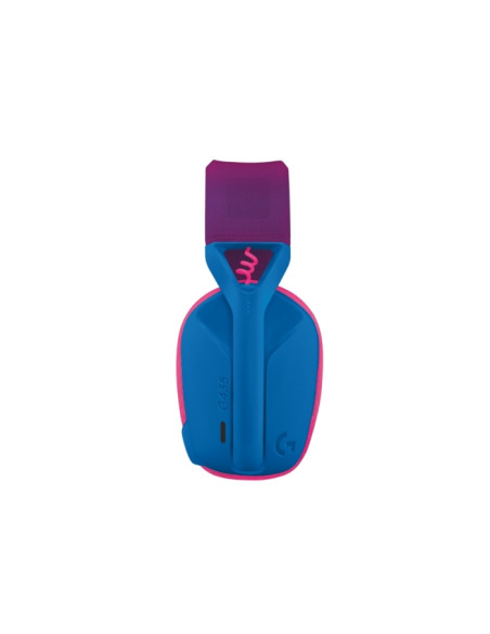 Logitech G435 Auriculares Gaming Inalambricos - Diadema Ajustable - Bluetooth LightSpeed - 2 Microfonos - Color Azul y Frambuesa