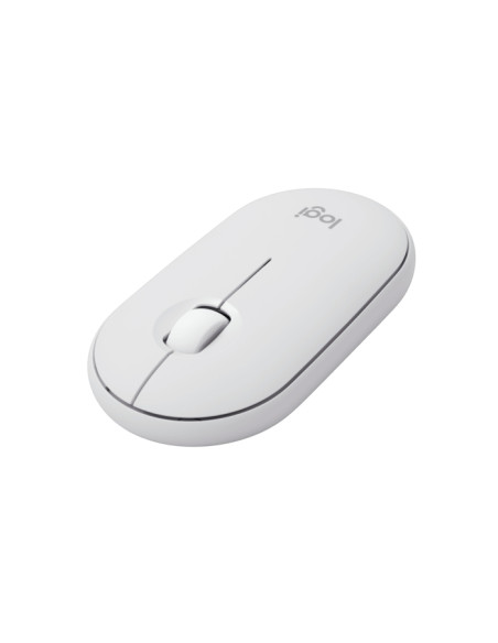 Logitech Pebble Mouse 2 M350s Raton Inalambrico USB 1000dpi - Multidispositivo - Uso Ambidiestro - Color Blanco