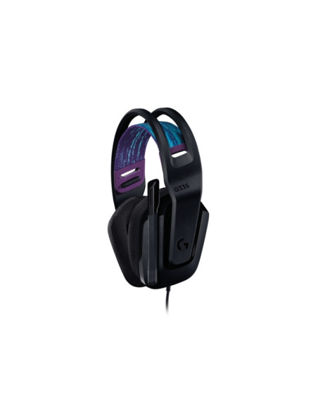 Logitech G335 Auriculares Gaming con Microfono - Adaptador USB-C - Multiplataforma - Altavoces Dinamicos - Jack 3.5mm - Color Ne