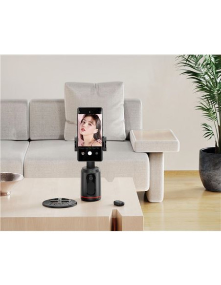 XO SS16 Soporte Sobremesa para Smartphone - Seguimiento y Reconocimiento Facial - Motorizado 360º - Control por Gestos - Bluetoo