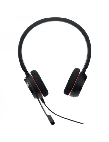 Jabra Evolve 20 Auriculares con Microfono USB - Cancelacion de Ruido - Diadema Ajustable - Controles en Cable - Color Negro