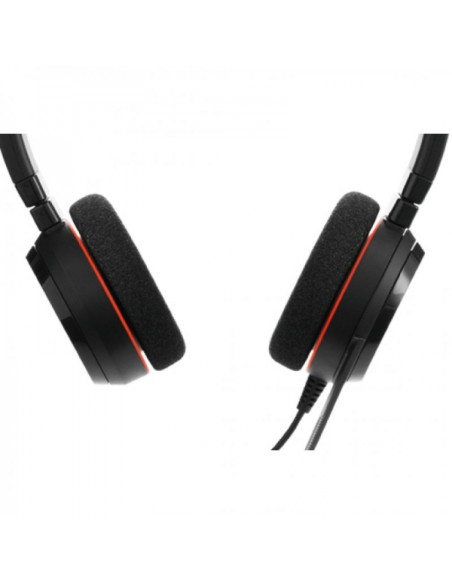 Jabra Evolve 20 Auriculares con Microfono USB - Cancelacion de Ruido - Diadema Ajustable - Controles en Cable - Color Negro