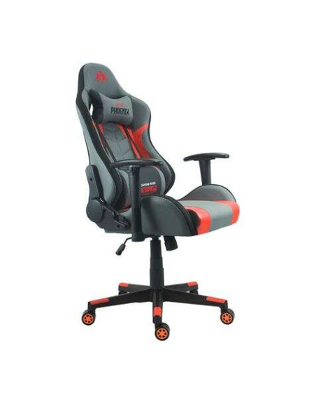 Cromad Serie Phoenix Silla Gaming - Altura Regulable con Piston de Gas Clase 2 - Reclinable hasta 180º - Cojines Lumbar y Cervic