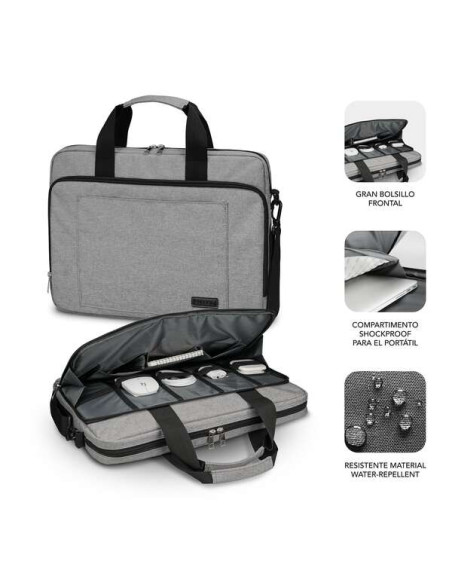 Subblim Maletin para Ordenador Portatil - Diseño Elegante para Portatiles de hasta 15,6"" - Sistema de Proteccion Air Padding -