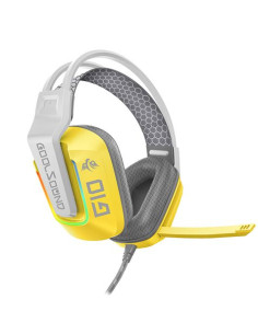 Coolsound Auricular Gaming G10 - Compatible con XBOX, PS5, PS4, Switch y PC - Color Amarillo