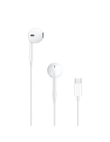 Apple EarPods Auriculares Binaurales USB-C - Microfono Integrado - Control de Volumen - Color Blanco