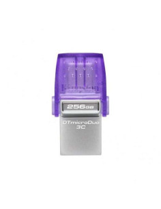 Kingston DataTraveler microDuo 3C Memoria USB-A + USB-C 256GB 3.2 Gen 1 - Velocidad de Lectura 200 MB/s - Tapon Protector (Pendr 2