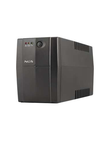 NGS Fortress 900 V3 SAI 600VA UPS 360W - Tecnologia Off Line - 2x Schukos - Proteccion Sobrecargas y Cortocircuitos
