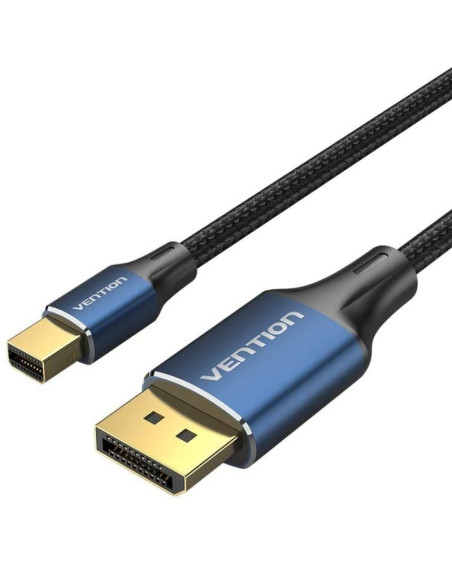 Cable Conversor DisplayPort 1.4 8K Vention HCFLG/ DisplayPort Macho - Mini DisplayPort Macho/ 2m/ Negro y Azul