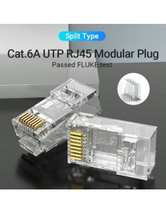 Conector RJ45 IDGR0-10/ Cat.6A UTP/ 100 uds 2