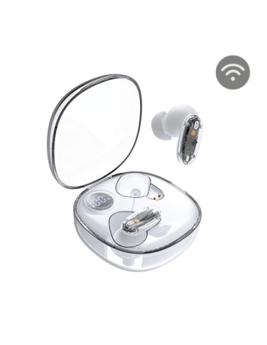 Mars Gaming MHIB2 Auriculares Bluetooth 5.4 - Microfono Integrado - Autonomia hasta 7h - Indicador LED - Semitransparente - 60x6
