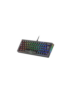 Mars Gaming MKMINIPRO Teclado Compacto Hibrido H-Mech - Switch SKN Azul - Disposicion QWERTY ES - Iluminacion RGB Chroma - 300x1 2