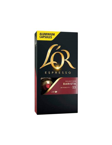 Cafe l'or espresso barista intensidad 13 caja de 10 capsulas xxl compatible nespresso