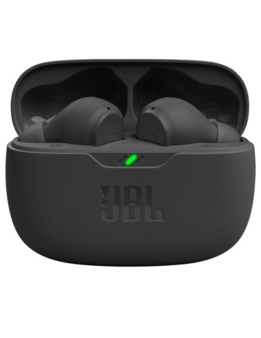 Auriculares Bluetooth JBL Wave Beam con estuche de carga/ Autonomía 8h/ Negros