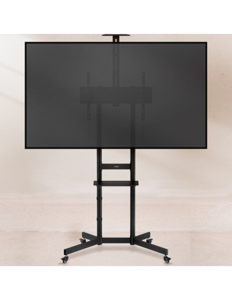 Soporte de Suelo Inclinable con Ruedas TooQ NEFERTITI FS1151M-B para TV de 37-70"/ hasta 70kg