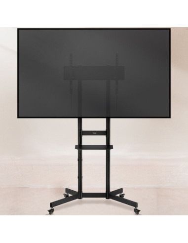 Soporte de Suelo Inclinable con Ruedas TooQ KEFRÉN FS1150M-B para TV de 37-70"/ hasta 70kg