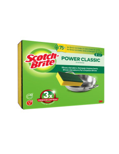 Scotch-Brite Classic Pack de 2 Estropajos de Cocina - Color Amarillo