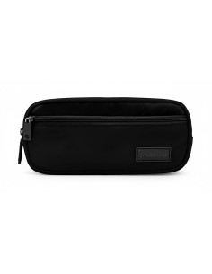 Estuche portatodo liderpapel duo 2 cremalleras con bolsillofrontal negro 220x90x50 mm 2