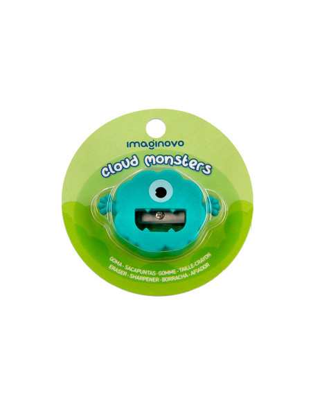 Goma de borrar imaginovo erase it monstruo con sacapuntas colores surtidos
