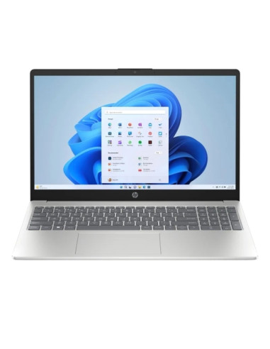 HP 15-fd0061ns Portatil 15.6" Intel Core i7-1355U - 8GB - 512GB SSD - Windows 11 Home - Color Plata - Teclado QWERTY (ES)