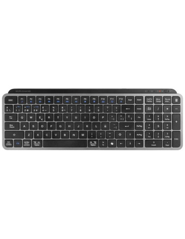 Teclado Compacto Inalámbrico por Bluetooth Mars Gaming MK-SILENKEYS/ Negro
