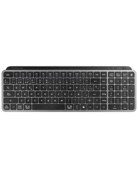 Teclado Compacto Inalámbrico por Bluetooth Mars Gaming MK-SILENKEYS/ Negro
