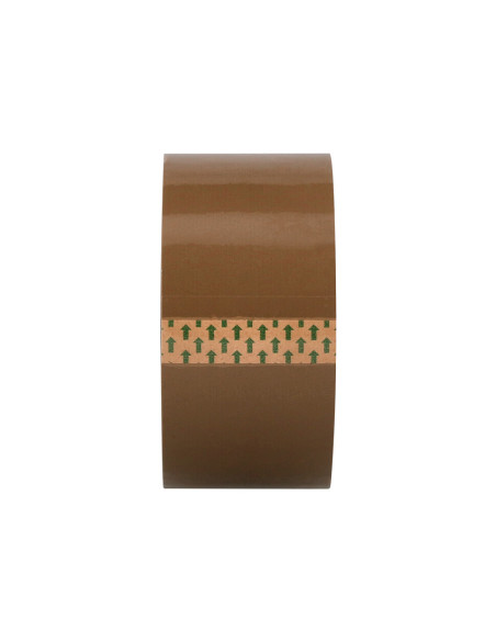 Cinta adhesiva q-connect polipropileno havana 132 mt x 50 mm para embalaje
