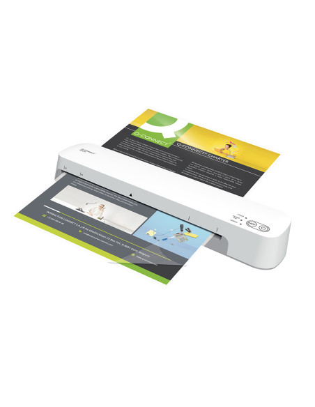 Plastificadora q-connect kf19093 din a3 estandar 2 rodillos hasta 125 mc