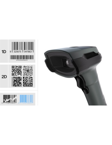 Safescan 330-W Lector de Codigo de Barras 1D y 2D - USB-A - Plug and Play - Soporte Incluido