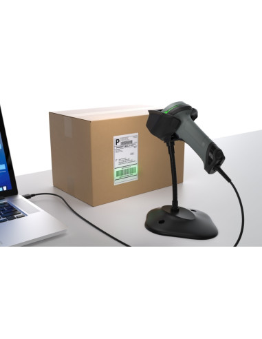 Safescan 330-W Lector de Codigo de Barras 1D y 2D - USB-A - Plug and Play - Soporte Incluido